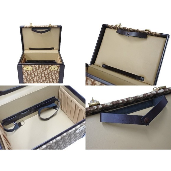 Christian Dior Vanity Trunk 30 Trotter Leather Beige Brown - Picture 9 of 10